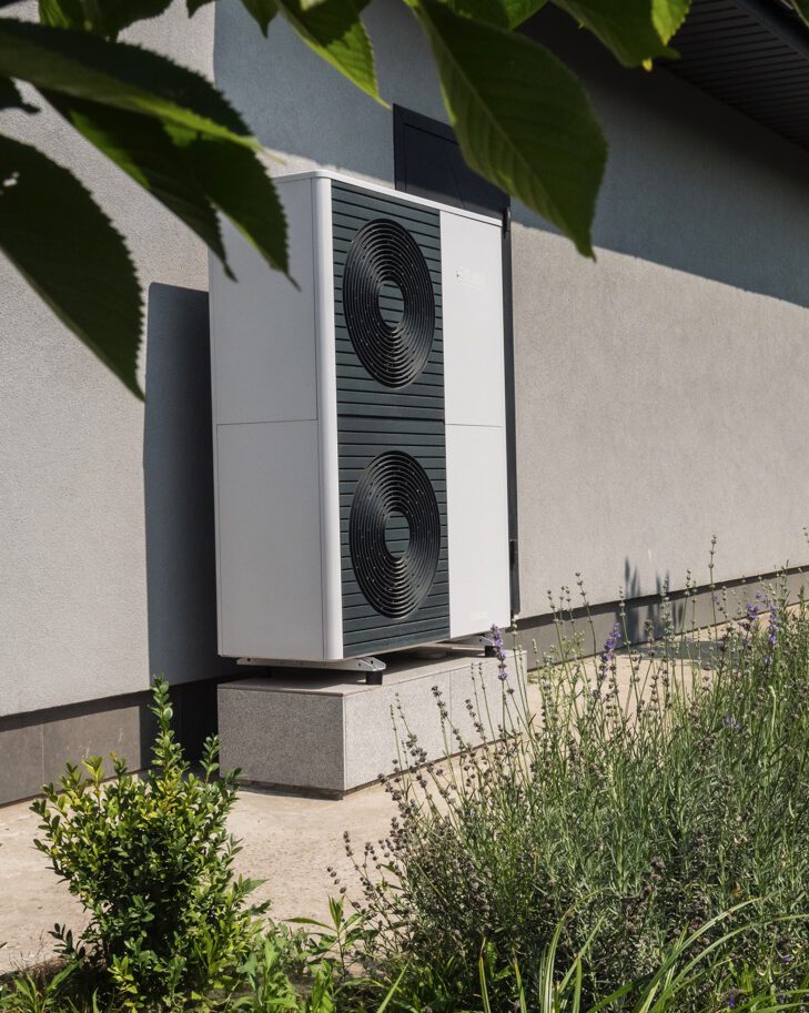 Außenlüfter einer Wärmepumpe